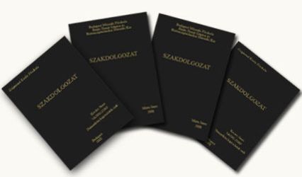 Diploma és szakdolgozatkötés olcsón, szakszerűen!